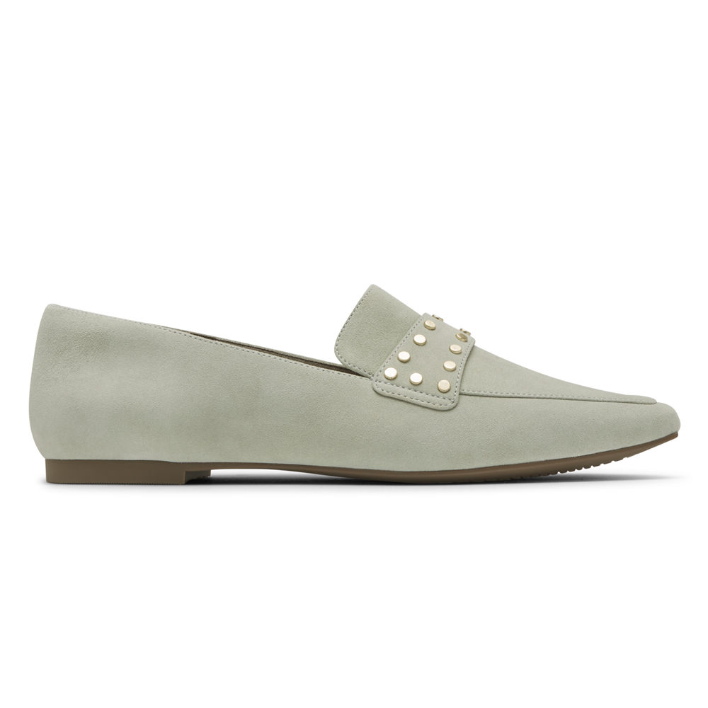 Mocassins Rockport Mulher Verde Oliva - Total Motion Laylani Studded - 69045VXAW